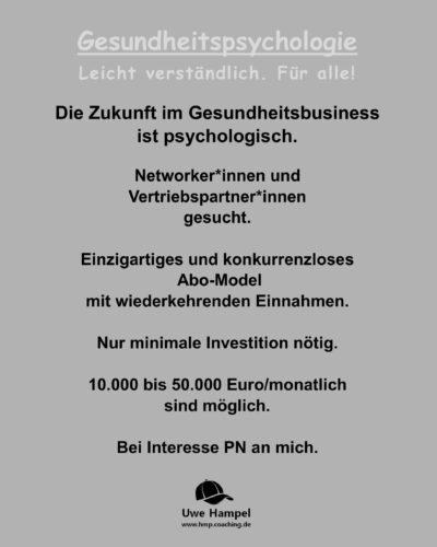 Die Zukunft der Gesundheitsbranche ist psychologisch.